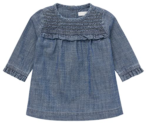 Noppies Kleid Lanexa - Farbe: Medium Blue Denim - Größe: 56 von Noppies