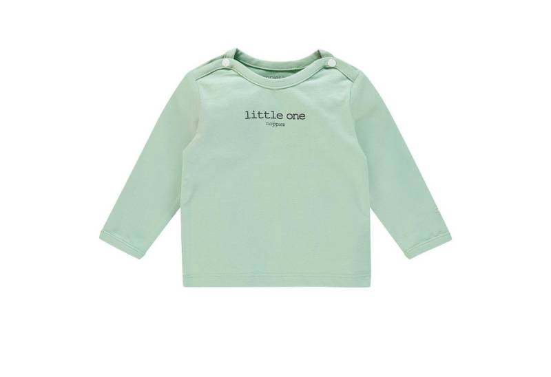 Noppies Langarmshirt Baby Langarmshirt LITTLE ONE - Mint Unifarbe, Rundhalsausschnitt, Besonders weich von Noppies