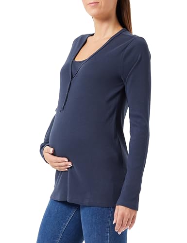 Noppies Maternity Damen Amala Nursing Rib Pyjama top LS Nachthemd, Night-N146, M/L von Noppies