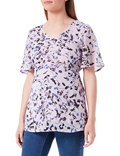 Noppies Maternity Damen Blouse Short Sleeve Allover Print Kula Bluse, Iris-P905, L von Noppies