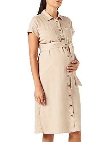 Noppies Maternity Damen Dress Nursing Short Sleeve Koloa Kleid, Humus-P908, XS von Noppies