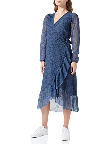 Noppies Maternity Damen Dress Olathe Nursing Longs Sleeve Allover Print Kleid, Coronet Blue-P993, L von Noppies