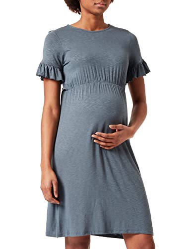 Noppies Maternity Damen Dress Short Sleeve Leon Kleid, Dark Slate-P558, XL von Noppies