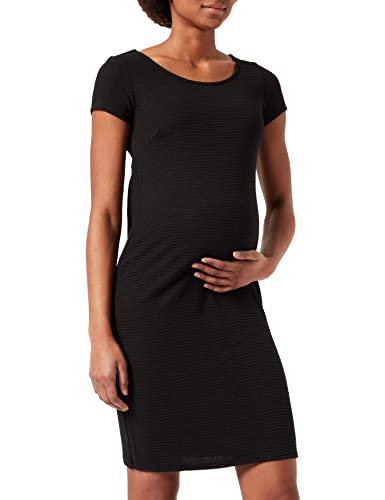 Noppies Maternity Damen Dress Short Sleeve Zinnia Kleid, Black-P090, L von Noppies