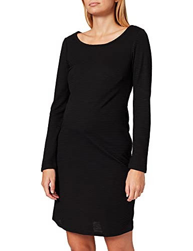Noppies Maternity Damen Dress ls Zinnia Kleid, Black-P090, L von Noppies