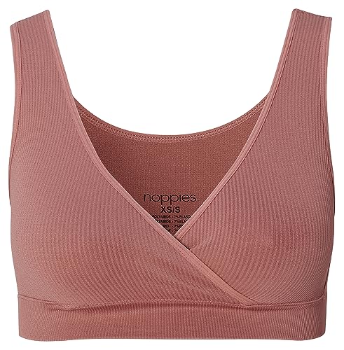Noppies Damen Gayla Seamless Nursing Rib Cross Top Trägershirt Cami Shirt, Burlwood, M-L EU von Noppies