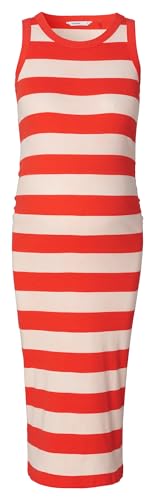 Noppies Maternity Damen Keesje Rib Dress Sleeveless Stripe Kleid, Rot-P899, X-Small von Noppies