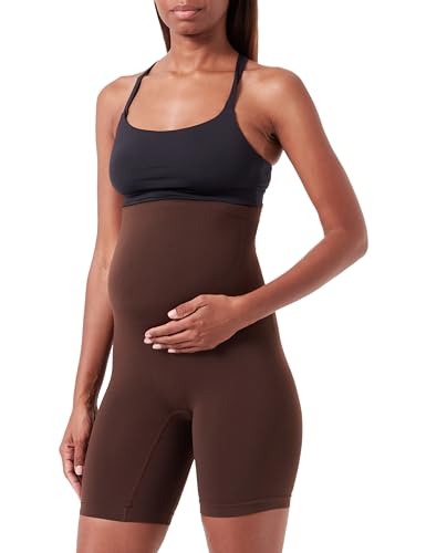 Noppies Maternity Damen Niru Seamless Sensil Long OTB Shorts, Coffee Bean-P664, XS/S von Noppies