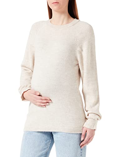 Noppies Maternity Damen Pullover Pierz Long Sleeve, Oatmeal-P807, L von Noppies