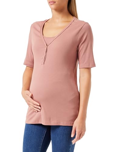 Noppies Maternity Damen Renate Nursing Rib Pyjama top SS Nachthemd, Burlwood-N143, M/L von Noppies