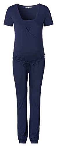 Noppies Damen Jumpsuit Driel Nursing Short Sleeve Overalls, Peacoat - P590, 36 EU von Noppies