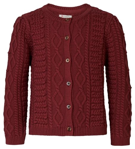 Noppies Kids Mädchen Girls Cardigan Apache Long Sleeve Strickjacke, Oxblood Red - P792, 122 EU von Noppies