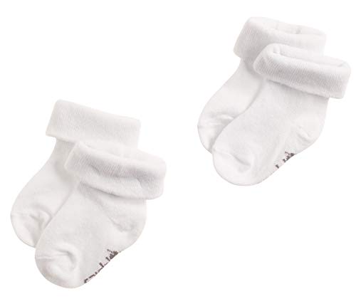 Noppies Unisex Baby U 2pck Beef Socken, White, 3-6 Monate EU von Noppies