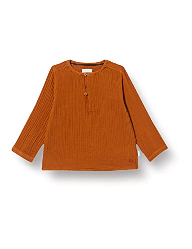 Noppies Unisex Baby U Blouse LS Swinton Bluse, Roasted Pecan-P672, 80 von Noppies