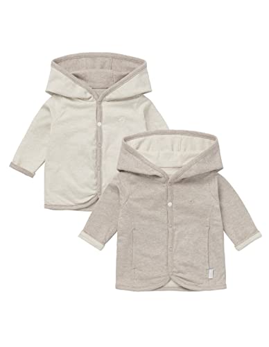 Noppies Unisex Baby U Cardigan Rev Bonny Strickjacke, Taupe Melange, 50 EU von Noppies