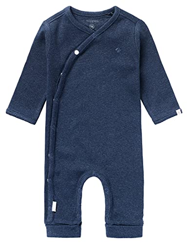 Noppies Unisex Baby U Playsuit LS Rib Nevis Kleinkind-Strampelanzug, Navy Melange-P758, 44 von Noppies