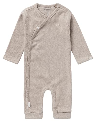 Noppies Unisex Baby U Playsuit LS Rib Nevis Kleinkind-Strampelanzug, Taupe Melange-P757, 50 von Noppies
