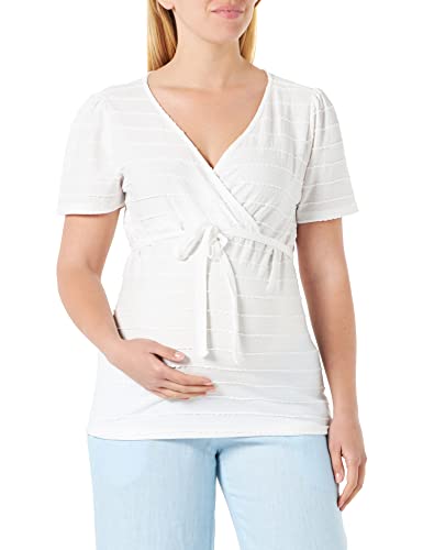 Noppies Damen Top Arua Nursing Short Sleeve T Shirt, Jet Stream - P638, 36 EU von Noppies