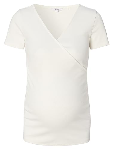 Noppies Damen Sanson Nursing Rib Top T-Shirt, Cream - N148, M EU von Noppies