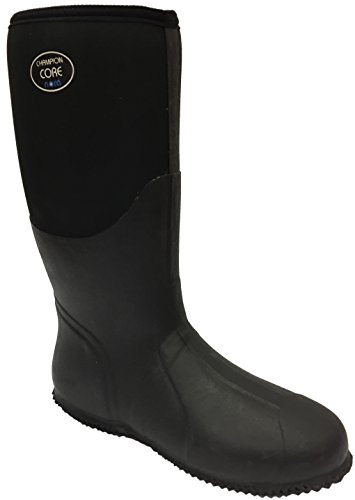 Nora 7962411 Champion CORE Unisex-Erwachsene Gummistiefel, Regenstiefel, Boots mit Neopren Schwarz (Black), EU 36 von Nora