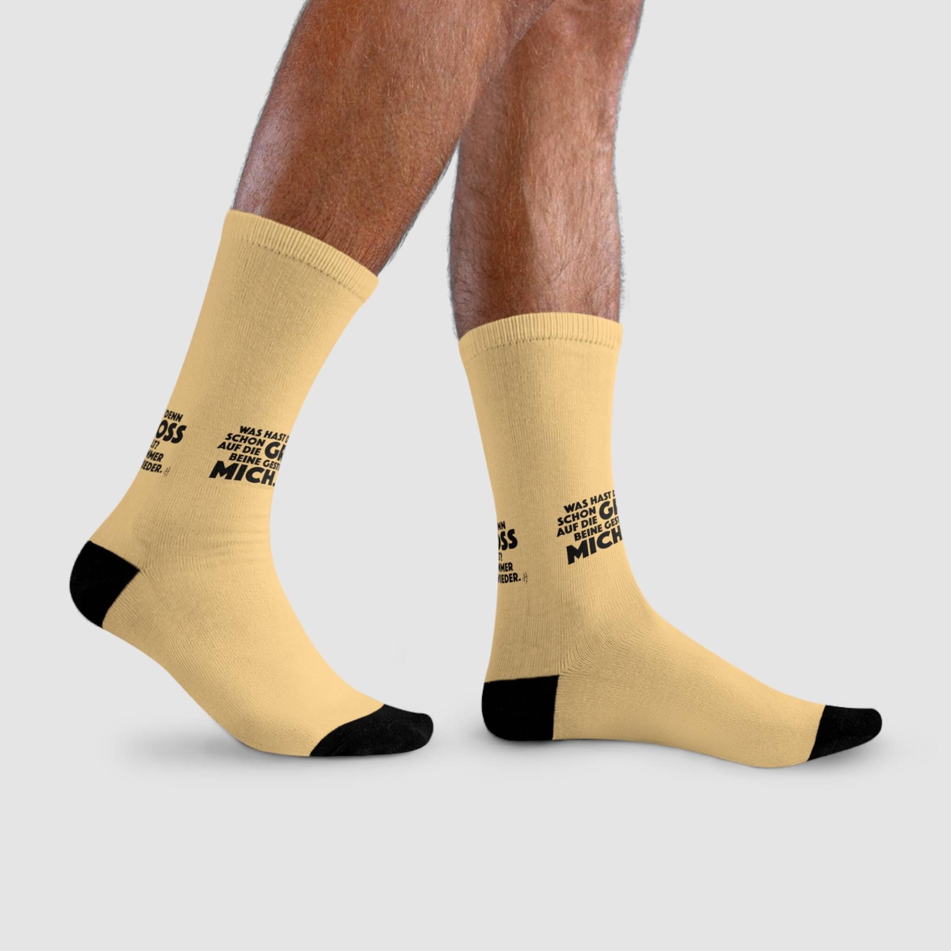 Was Hast Du Denn Schon Auf Die Beine Gestellt? | Socken Von Norafielingdesigns von NoraFielingDesigns