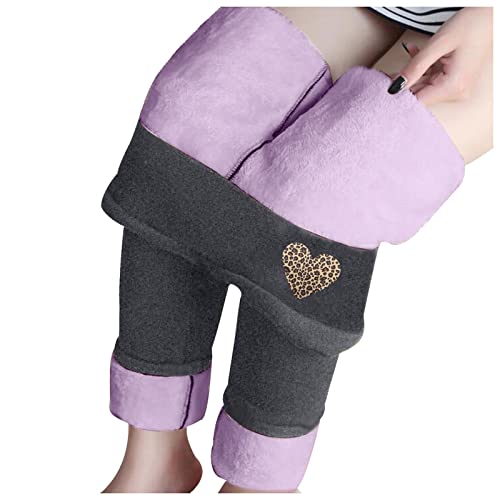 Gefütterte Leggings Mädchen Hosen Herbst Winter Warm Blickdichte Leggins Winter Warme Jogginghose Thermohose Winterleggins Winter Fleece gefütterte Fleece Hose Fleecehose Winter Lang Leggings von Hanraz