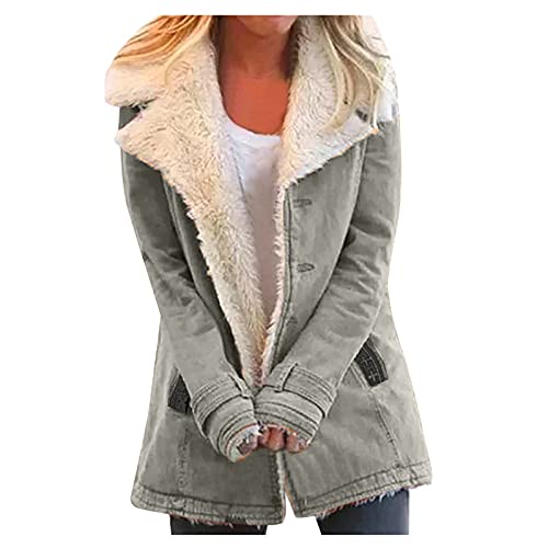 Kapuzenpullover Damen Hoodie Winter Parka Jacke Fleecejacke Übergangsjacke Steppjacke Kapuzenjacke Damen Lang Leichte Frauen Winter Parka Übergangsjacke Stoffjacke Herbst Winter Outdoorjacke von Hanraz