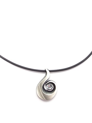 Nord-Form Collier mit Anhänger in Schneckenform 925/ Silber mit Bergkristall von Nord-Form