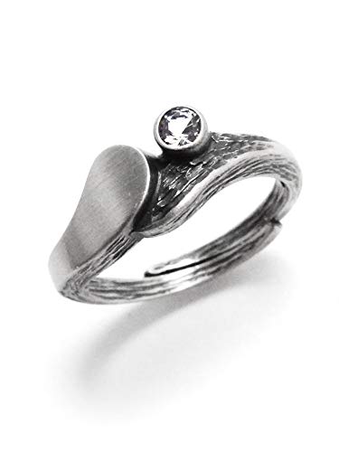 Nord-Form Schmaler Damenring mit Bergkristall 925/ Silber Nord-Form Schmaler Damenring mit Bergkristall 925/ Silber von Nord-Form