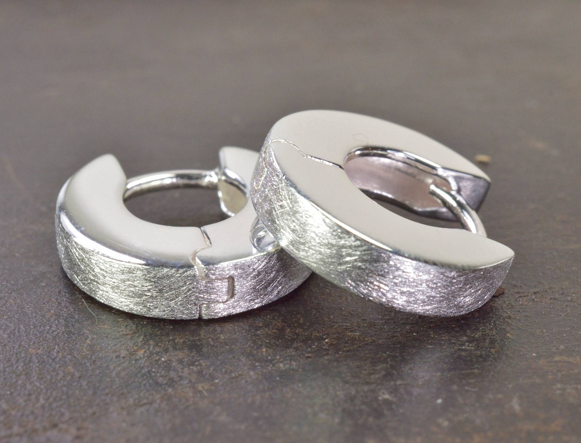 Disc Creolen 925 Silber von NordNordostJewelry