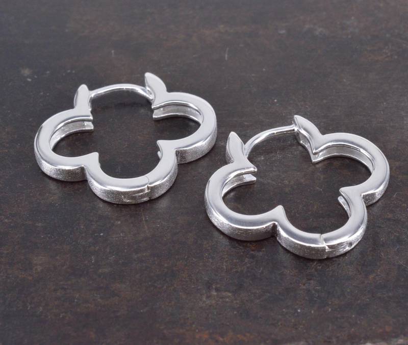 Kleeblatt Creolen 925 Silber Kleeblatt Creolen 925 Silber von NordNordostJewelry