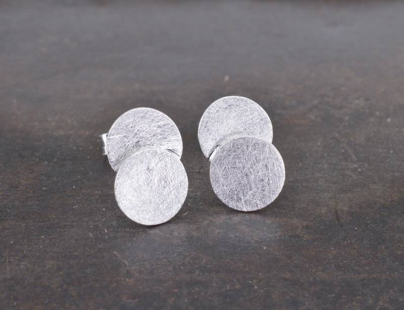 Kleine Ohrstecker 925 Silber Doppelpunkt Punkt Kreis Kleine Ohrstecker 925 Silber Doppelpunkt Punkt Kreis von NordNordostJewelry