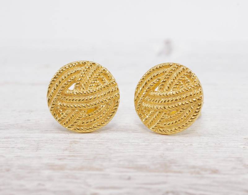 Kleine Ohrstecker 925 Silber Vergoldet Kleine Ohrstecker 925 Silber Vergoldet von NordNordostJewelry