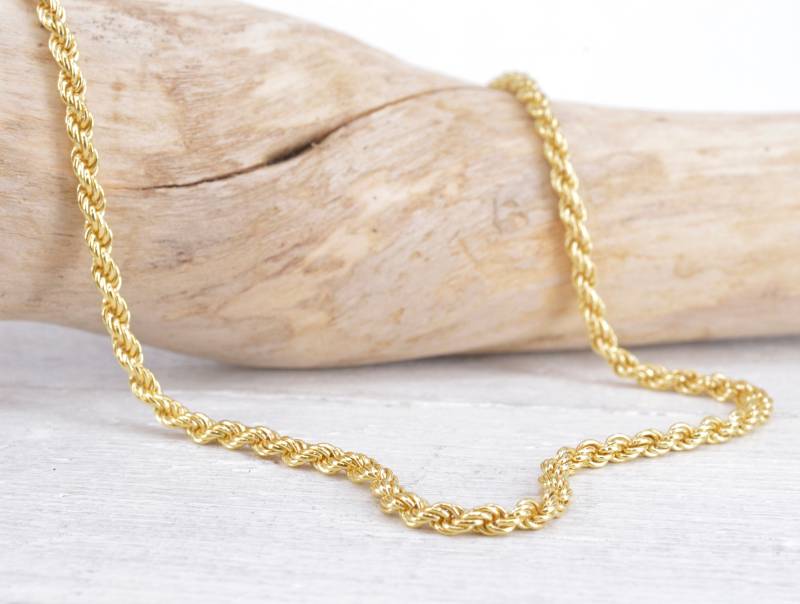 Kordelkette - 925 Silber Vergoldet von NordNordostJewelry