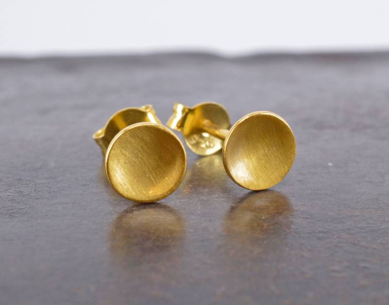Mini Ohrstecker 925 Silber Vergoldet von NordNordostJewelry