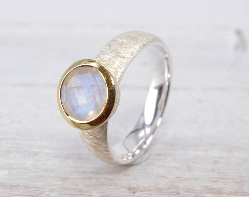 Mondstein Gr.55 Ring 925 Silber von NordNordostJewelry