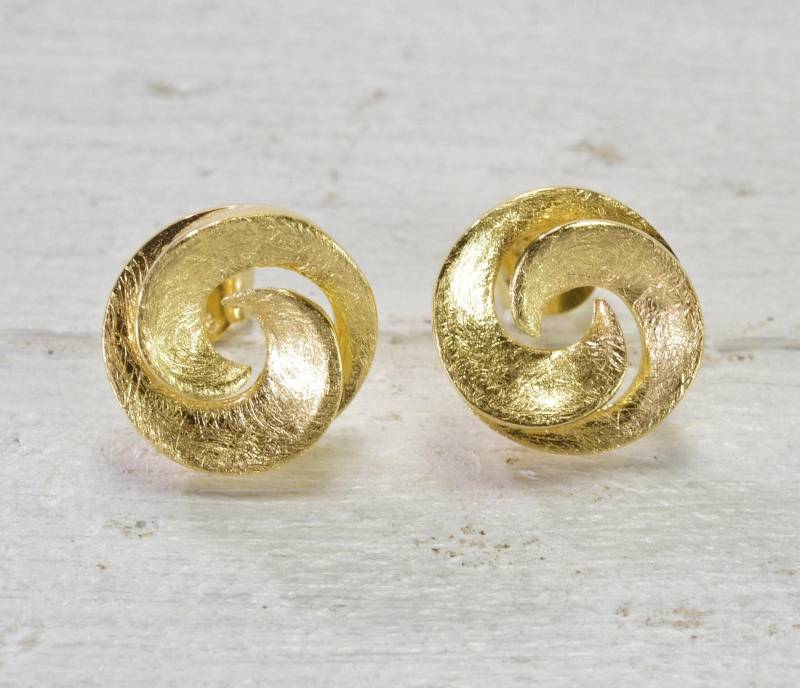 Ohrstecker 925 Silber Gold Plattiert Ohrstecker 925 Silber Gold Plattiert von NordNordostJewelry