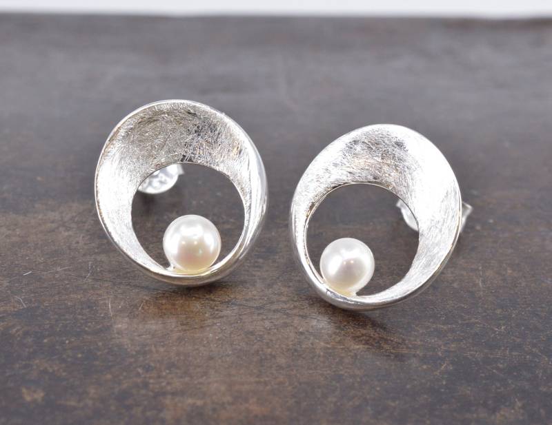 Ohrstecker 925 Silber Perle Ohrstecker 925 Silber Perle von NordNordostJewelry
