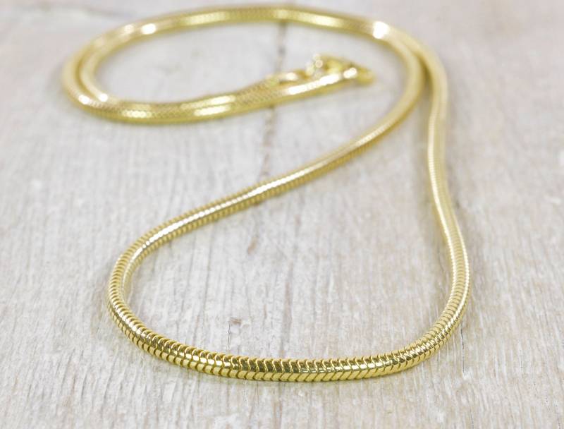 Schlangenkette 1, 9 Mm - 925 Silber Kette Vergoldet Schlangenkette 1, 9 Mm - 925 Silber Kette Vergoldet von NordNordostJewelry