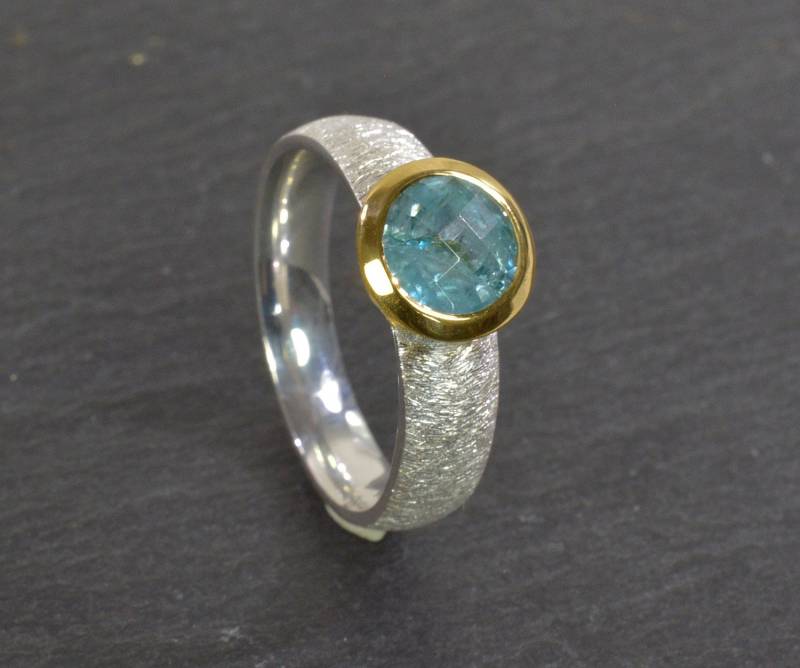 Zirkonring Gr.54 - 925 Silber Größe Echter Edelstein Blau Statement Edel Unikat Zirkonring Gr.54 - 925 Silber Größe Echter Edelstein Blau Statement Edel Unikat von NordNordostJewelry