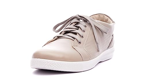 Nordan 1341R Herren Sneakers, aus hochwertigem Leder, ideal für Business und Freizeit (grau 500, 42) von Nordan