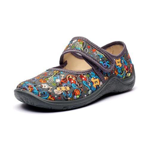 Nordan 341050 Hausschuhe Kinder für Jungen und Mädchen in verschiedenen Varianten.grau 9333 28 von Nordan