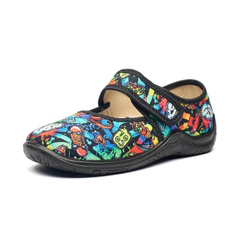 Nordan 341050 Hausschuhe Kinder für Jungen und Mädchen in verschiedenen Varianten.schwarz 9533 28 von Nordan