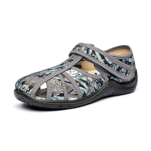 Nordan 342050 Hausschuhe Kinder für Jungen und Mädchen in verschiedenen Varianten dunkelgrau 27 von Nordan