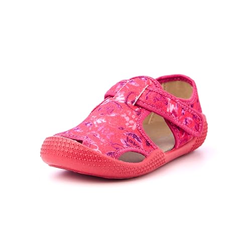 Nordan 410550 Hausschuhe für Jungen und Mädchen in Verschiedenen Varianten. Bequeme Kinder Sandalen Mit Rutschfesten Sohlen. Pflegeleichte Barfußschuhe (Himbeerfarben, 26) von Nordan