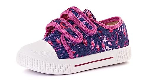 Nordan 910250 Bequeme und rutschfeste Kinderschuhe aus Textil für Spaziergänge, Kindergarten und Zuhause (dunkelblau 4999, 28) von Nordan