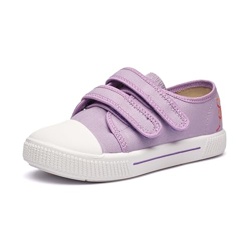 Nordan 910250 Bequeme und rutschfeste Kinderschuhe aus Textil für Spaziergänge, Kindergarten und Zuhause lila 4101 26 von Nordan
