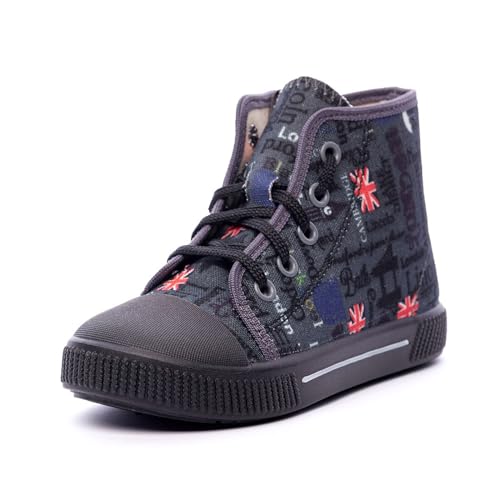 Nordan 910350 Kinder Schuhe in verschiedenen Prints. Bequeme Turnschläppchen für Mädchen und Jungen. Hausschuhe Kinder mit rutschfesten Sohlen. Stilvolle und schöne Cotton Slippers (grau 2899, 27) Nordan 910350 Kinder Schuhe in verschiedenen Prints. Bequeme Turnschläppchen für Mädchen und Jungen. Hausschuhe Kinder mit rutschfesten Sohlen. Stilvolle und schöne Cotton Slippers (grau 2899, 27) von Nordan