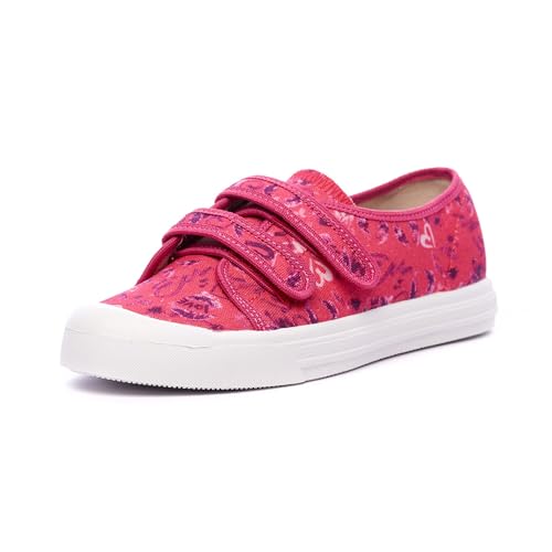 Nordan 925150 Kinder Schuhe in verschiedenen Prints. Bequeme Turnschläppchen für Mädchen und Jungen mit rutschfesten Sohlen. Stilvolle und schöne Cotton Slippers. (himbeerfarben 3699, 32) von Nordan