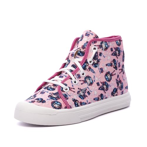 Nordan 926350 Kinder Schuhe in verschiedenen Prints. Bequeme Turnschläppchen für Mädchen und Jungen. Hausschuhe Kinder mit rutschfesten Sohlen. Stilvolle und schöne Cotton Slippers (rosa 3499, 35) von Nordan